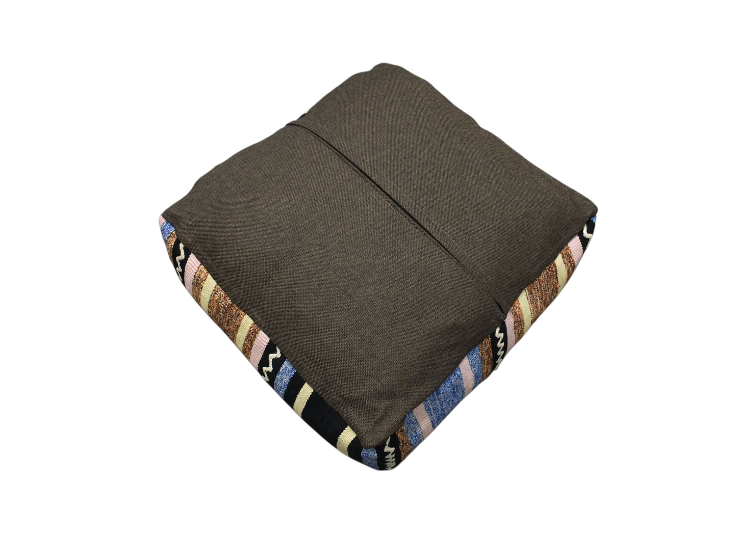 Kilim Antik El Dokuma Dekoratif Puf Köşe Kilim Minderi Kırlent Kılıfı 1112 - Yeni - Çok Renkli