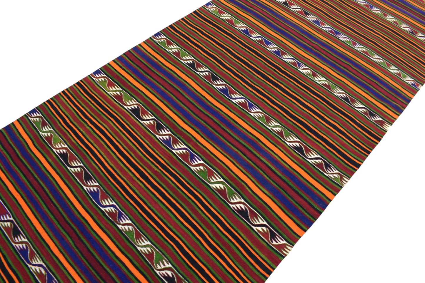 Kilim Antik El Dokuma Yün Anadolu Yörük Kilimi 0134 - Yeni - Çok Renkli