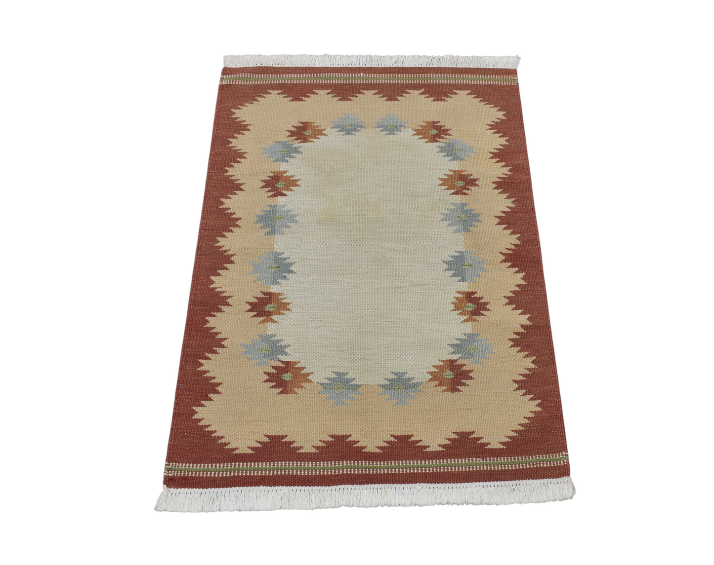 Kilim Antik El Dokuma Modern Benzersiz Pastel Yün Kilimi 0154 - Vintage - Çok Renkli