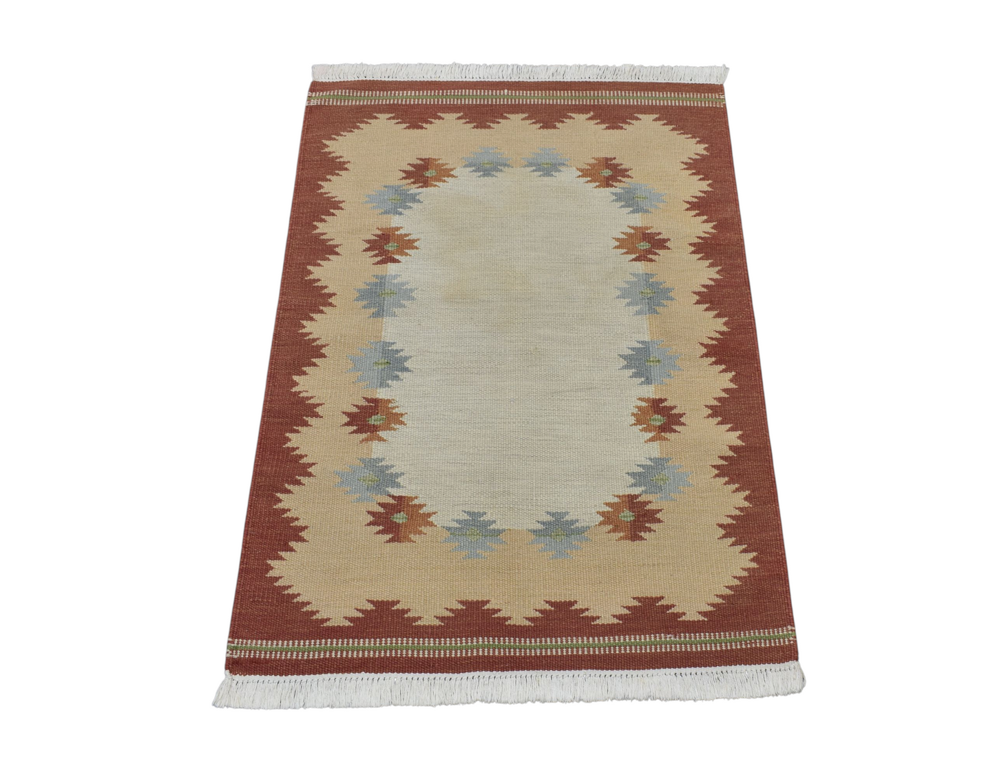 Kilim Antik El Dokuma Modern Benzersiz Pastel Yün Kilimi 0154 - Vintage - Çok Renkli