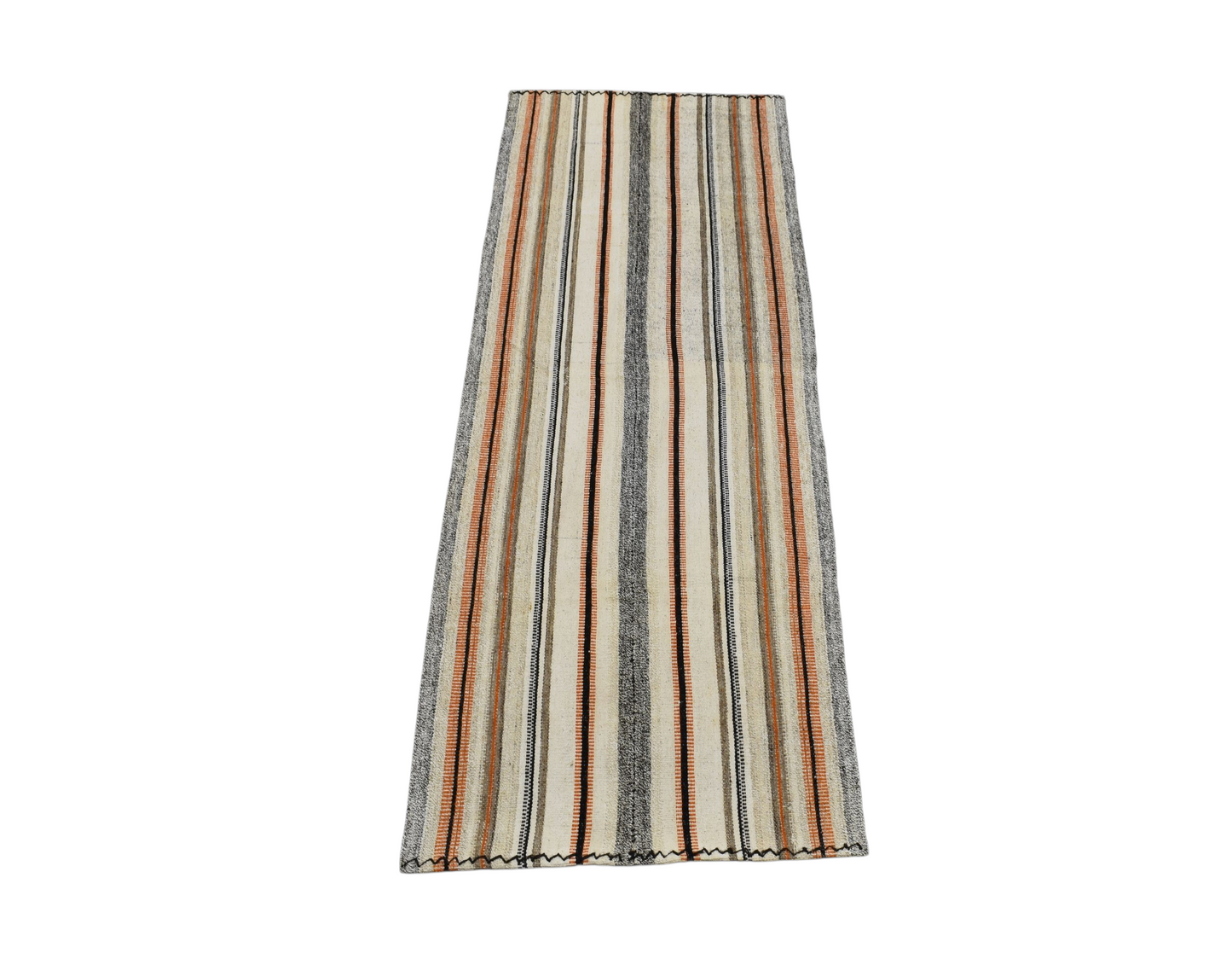 Kilim Antik El Dokuma Otantik Ak Pamuklu Yörük Yün Kilimi 0155 - Yeni - Çok Renkli