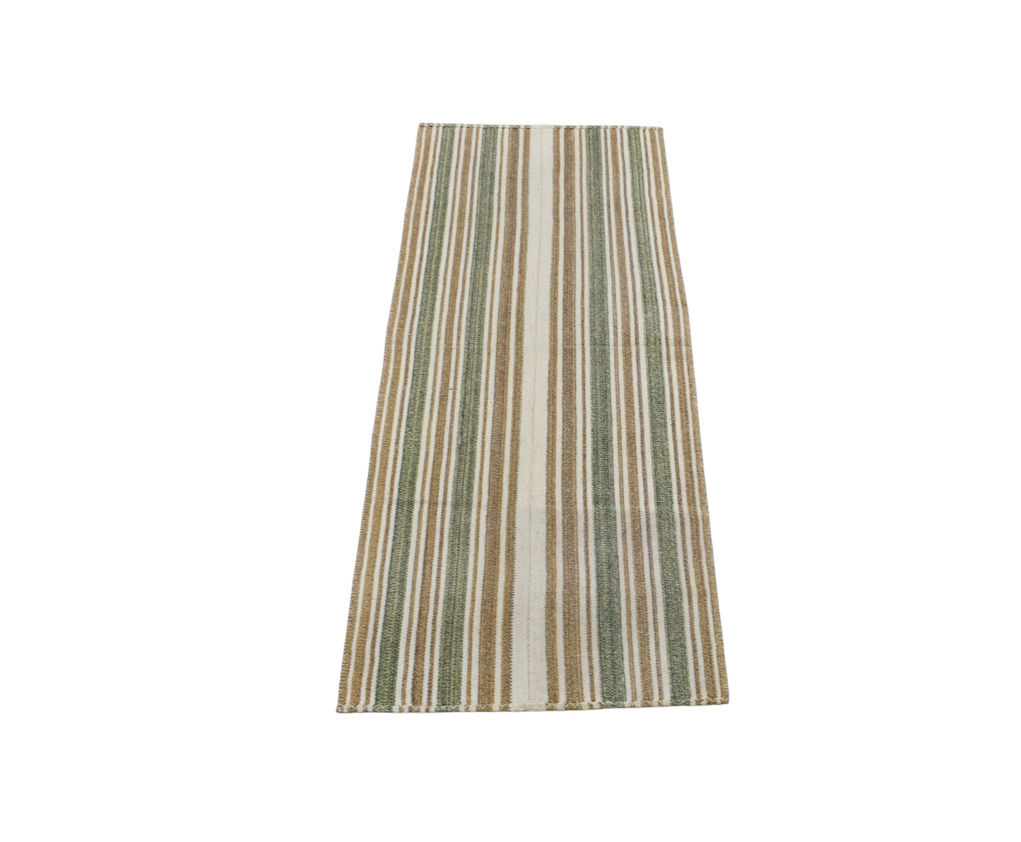 Kilim Antik El Dokuma Ak Pamuklu Yörük Yün Yolluk Kilimi 0159 - Yeni - Çok Renkli