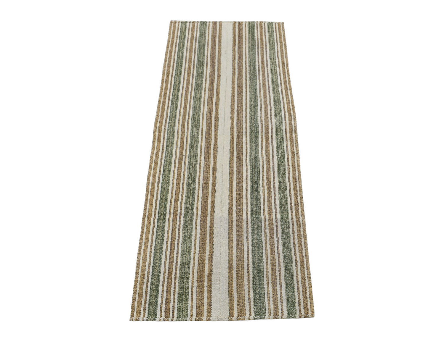 Kilim Antik El Dokuma Ak Pamuklu Yörük Yün Yolluk Kilimi 0159 - Yeni - Çok Renkli