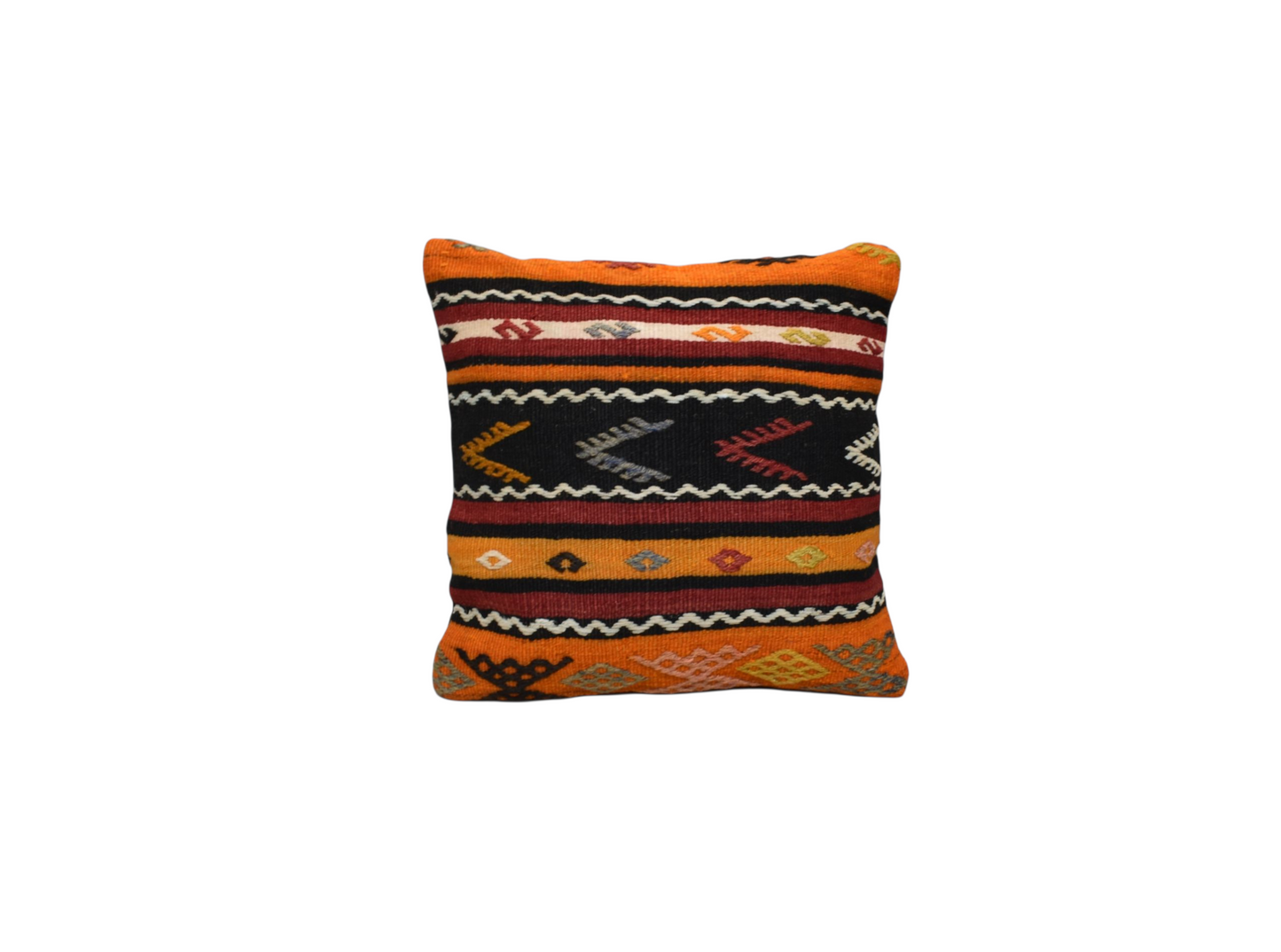 Kilim Antik El Dokuma Kilim Kırlent Yastık Kılıfı 0217 - Yeni - Çok Renkli