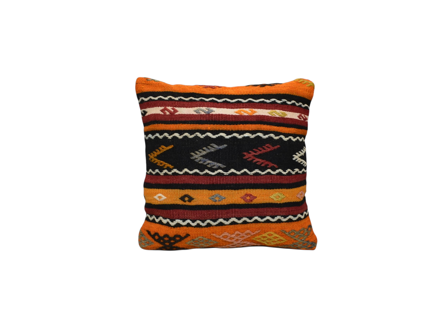 Kilim Antik El Dokuma Kilim Kırlent Yastık Kılıfı 0217 - Yeni - Çok Renkli
