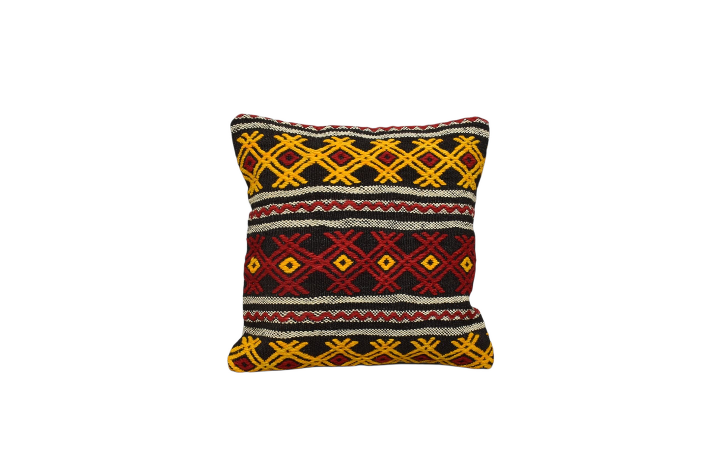 Kilim Antik El Dokuma Kilim Kırlent Yastık Kılıfı 0236 - Yeni - Çok Renkli