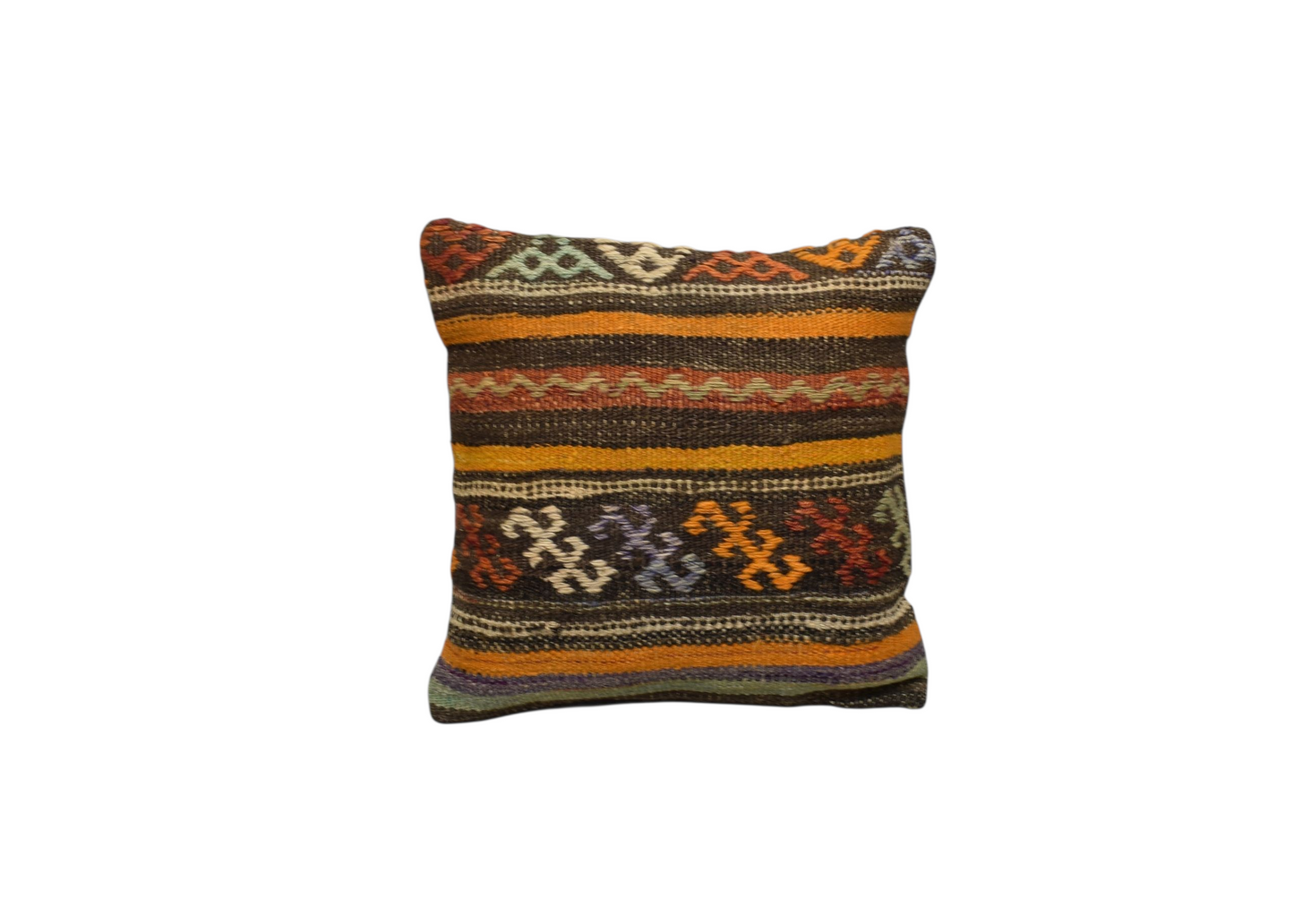 Kilim Antik El Dokuma Kilim Kırlent Yastık Kılıfı 0238 - Yeni - Çok Renkli