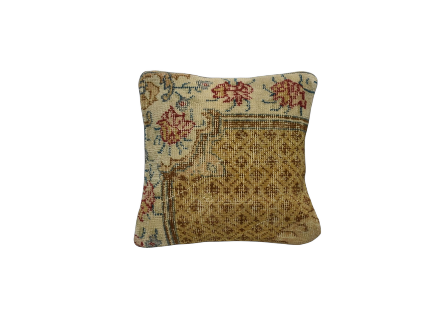 Kilim Antik El Dokuma Halı Kırlent Yastık Kılıfı 0250 - Vintage - Çok Renkli