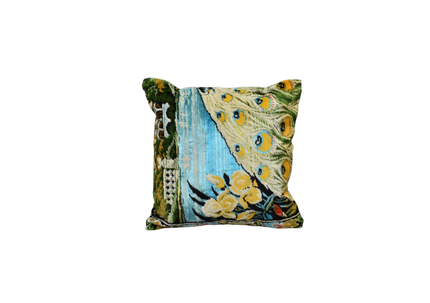 Kilim Antik Kadife Kilim Kırlent Yastık Kılıfı 0253 - Yeni - Çok Renkli