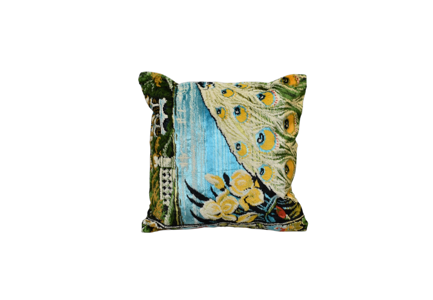 Kilim Antik Kadife Kilim Kırlent Yastık Kılıfı 0253 - Yeni - Çok Renkli