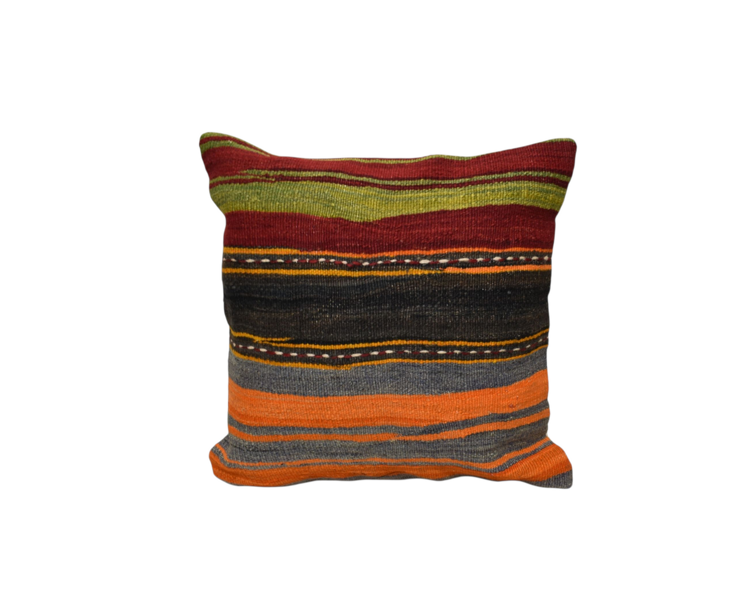 Kilim Antik El Dokuma Kilim Kırlent Yastık Kılıfı 0257 - Yeni - Çok Renkli