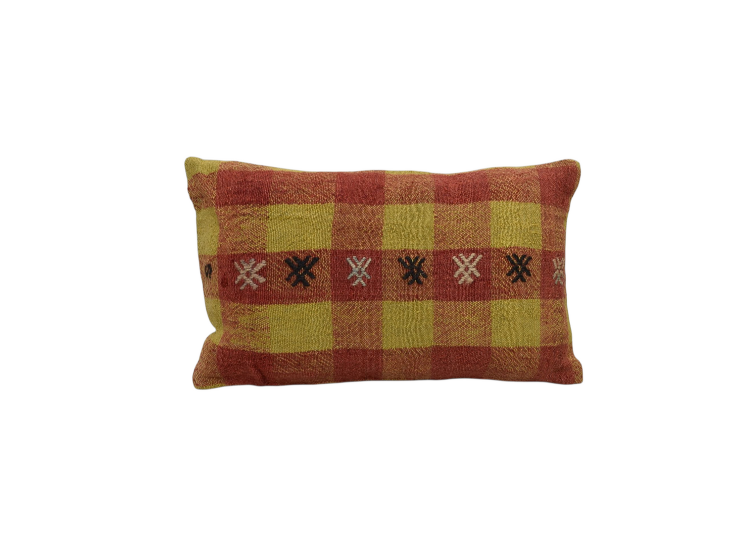 Kilim Antik El Dokuma Lumbar Kilim Kırlent Yastık Kılıfı 0271 - Yeni - Çok Renkli