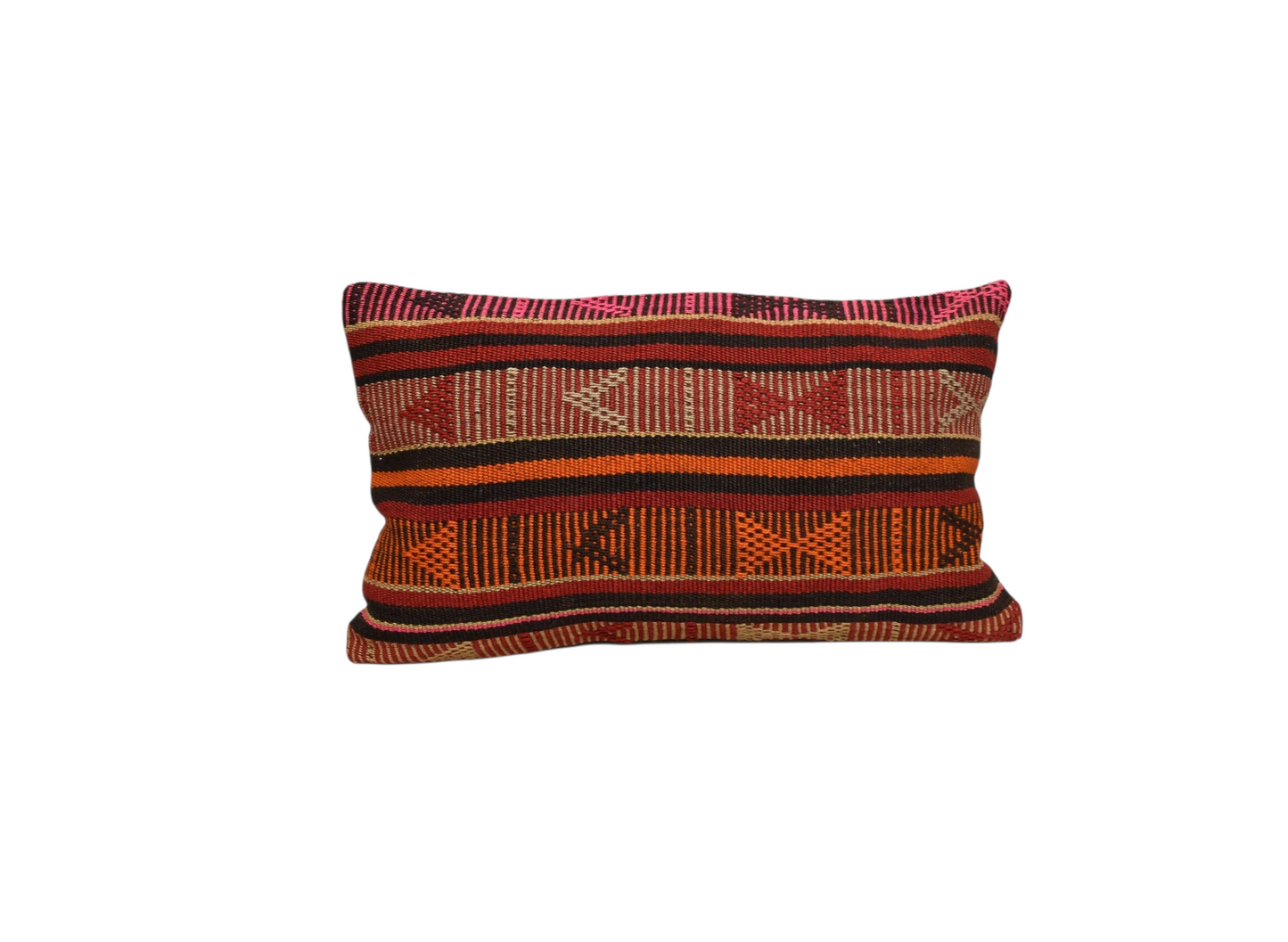 Kilim Antik El Dokuma Lumbar Kilim Kırlent Yastık Kılıfı 0273 - Yeni - Çok Renkli