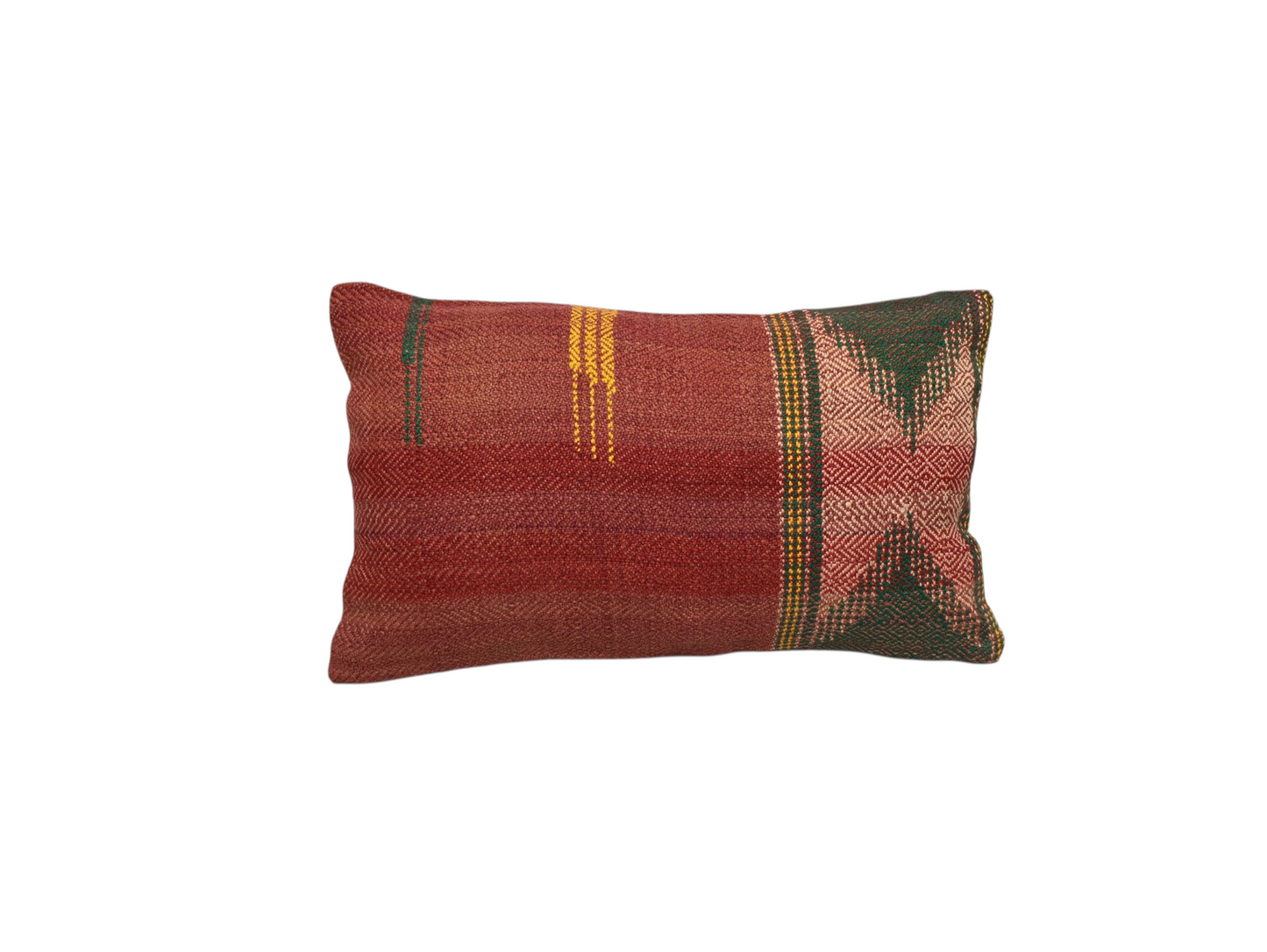 Kilim Antik El Dokuma Lumbar Kilim Kırlent Yastık Kılıfı 0275 - Yeni - Çok Renkli