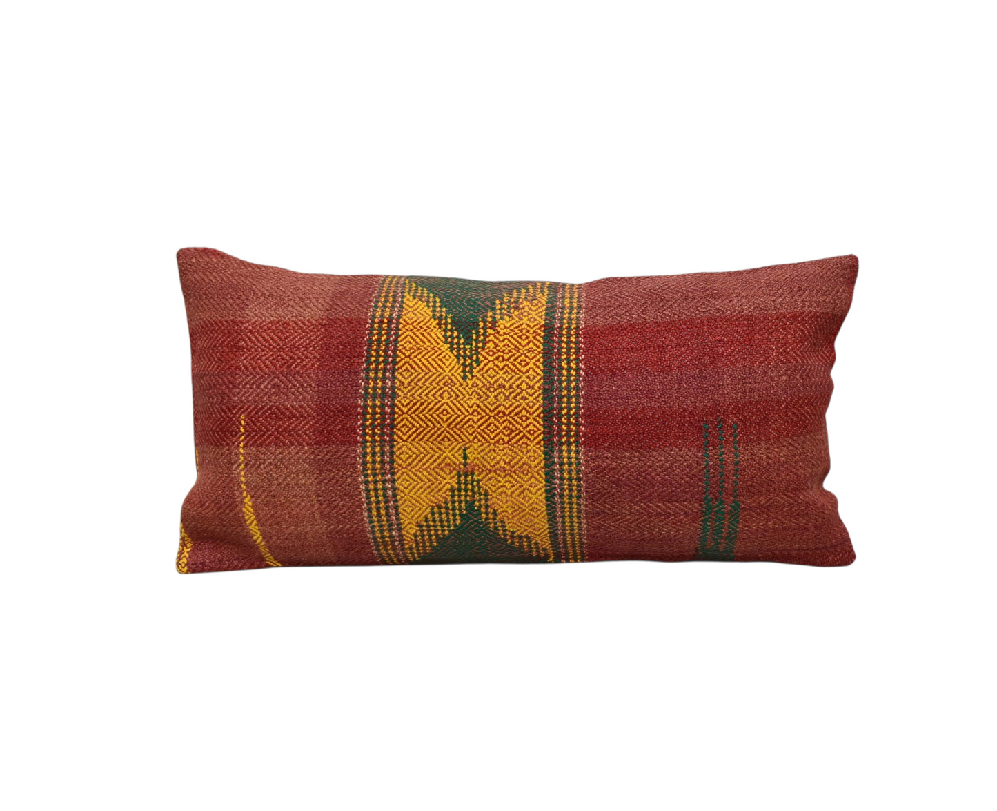 Kilim Antik El Dokuma Lumbar Kilim Kırlent Yastık Kılıfı 0295 - Yeni - Çok Renkli