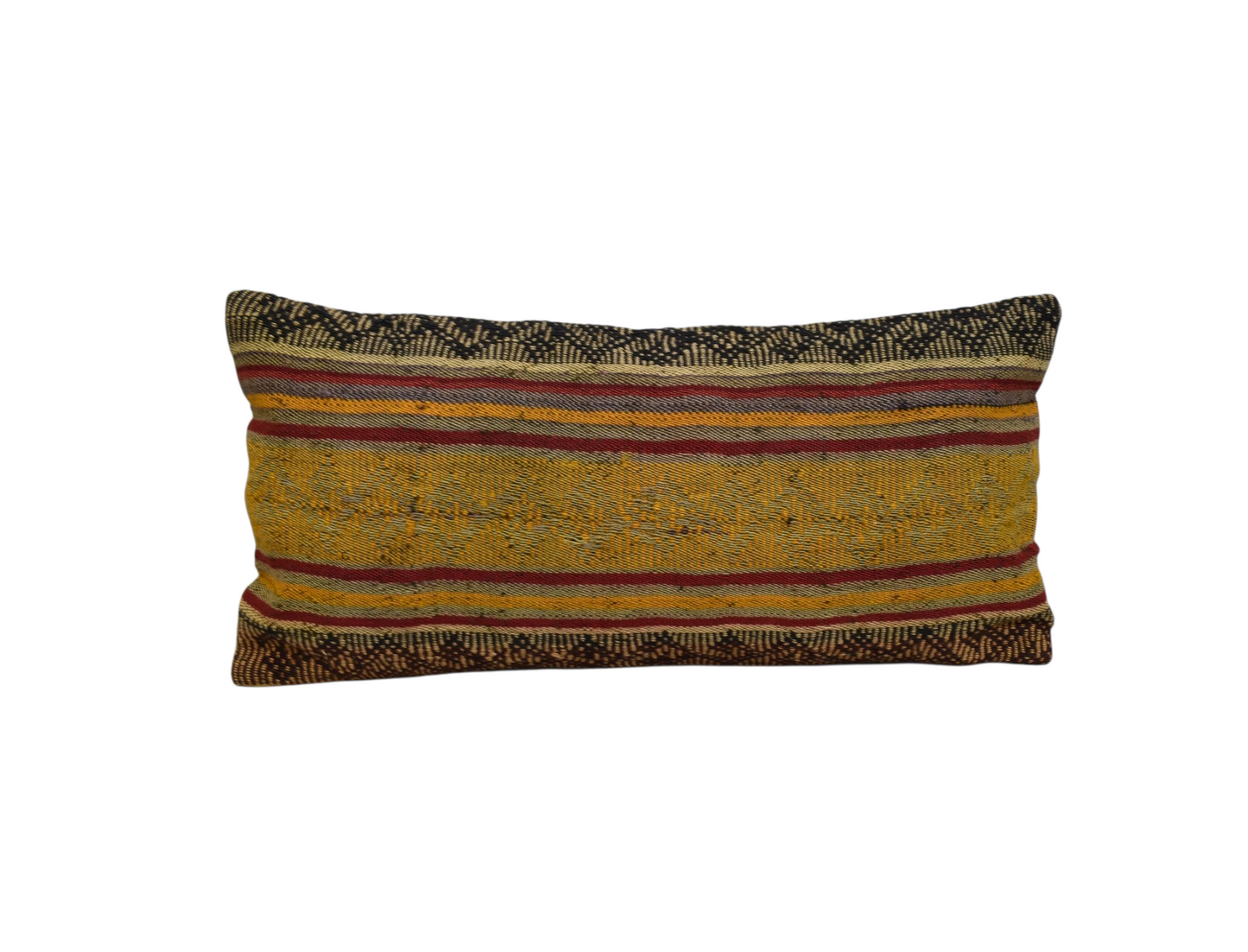 Kilim Antik El Dokuma Lumbar Kilim Kırlent Yastık Kılıfı 0296 - Yeni - Çok Renkli