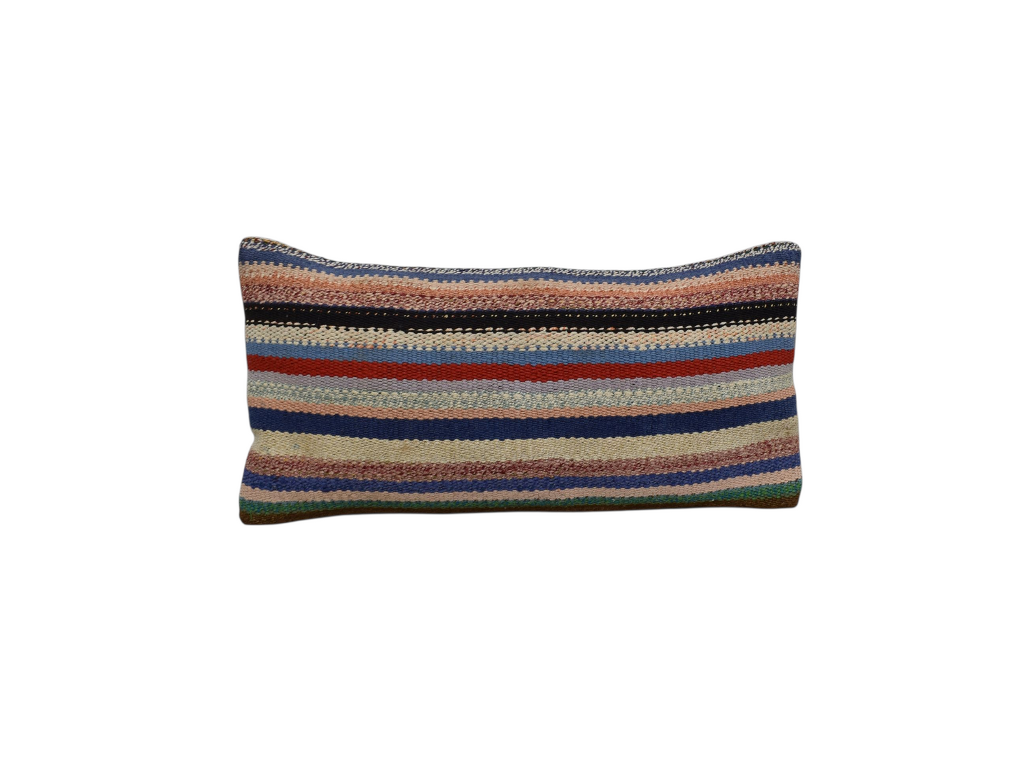 Kilim Antik El Dokuma Lumbar Kilim Kırlent Yastık Kılıfı 0300 - Yeni - Çok Renkli