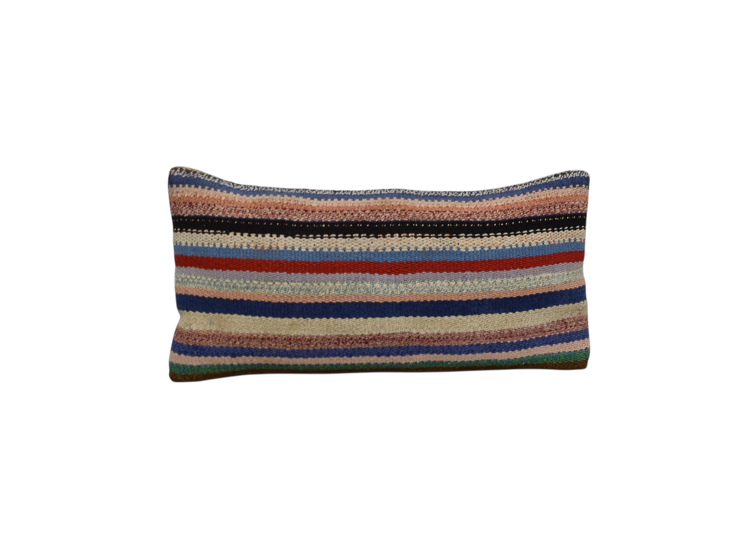 Kilim Antik El Dokuma Lumbar Kilim Kırlent Yastık Kılıfı 0300 - Yeni - Çok Renkli