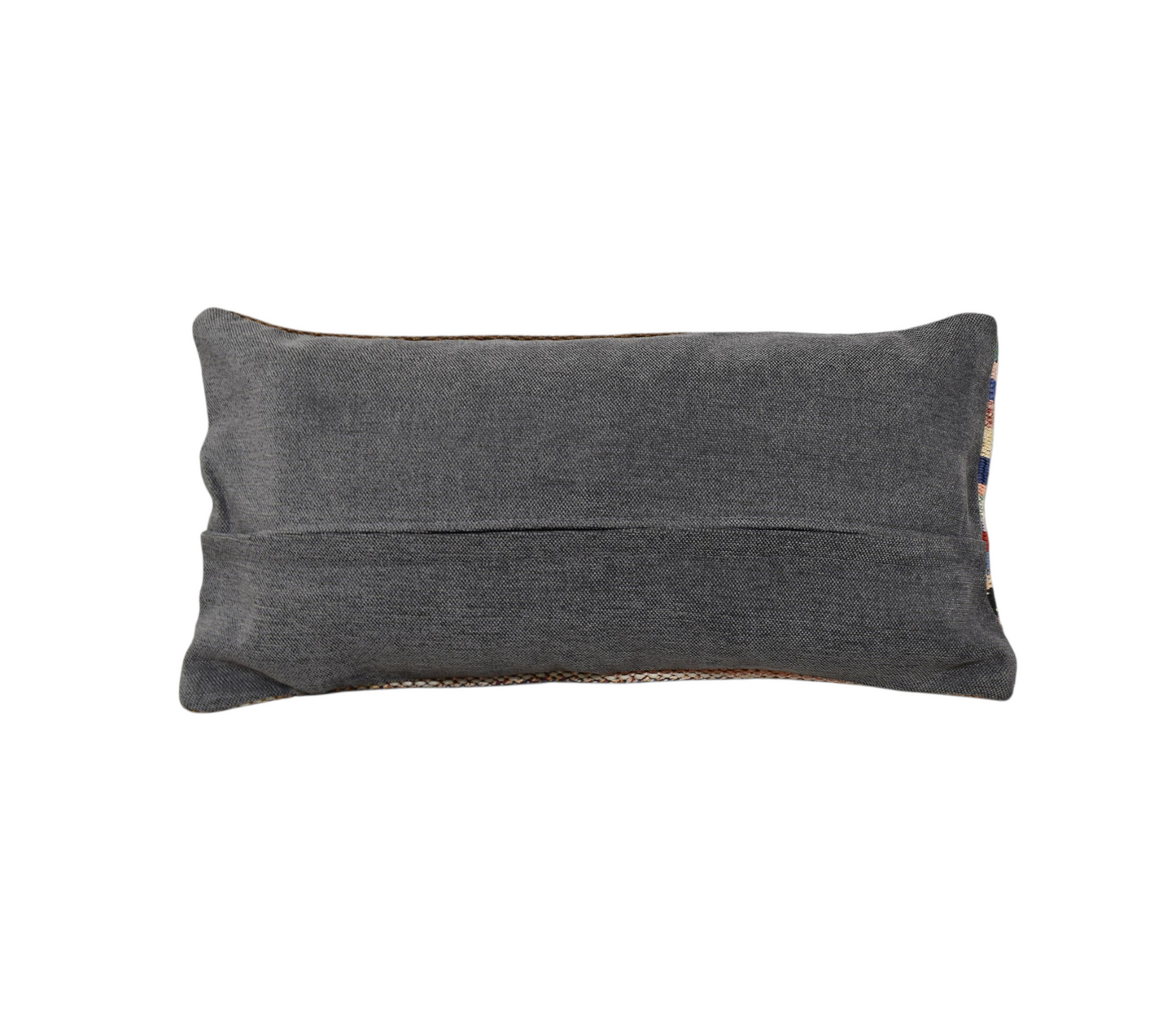 Kilim Antik Kadife Lumbar Kilim Kırlent Yastık Kılıfı 0304 - Yeni - Çok Renkli