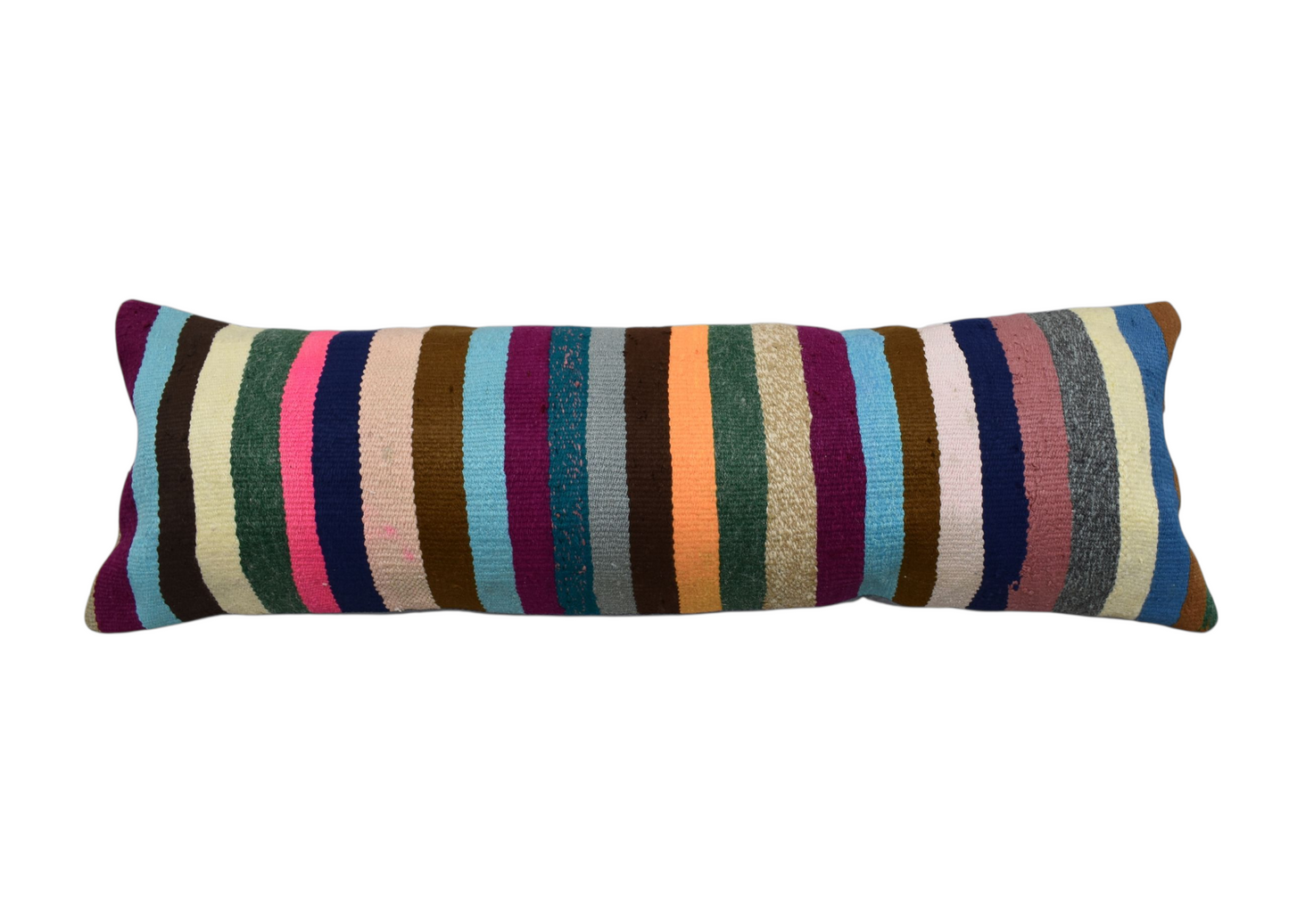 Kilim Antik El Dokuma Lumbar Kilim Kırlent Yastık Kılıfı 0338 - Yeni - Çok Renkli