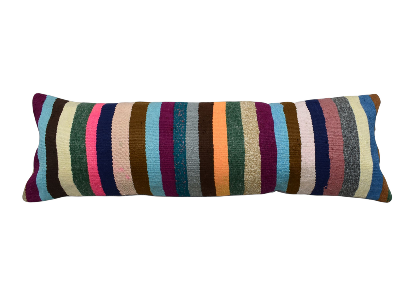 Kilim Antik El Dokuma Lumbar Kilim Kırlent Yastık Kılıfı 0338 - Yeni - Çok Renkli