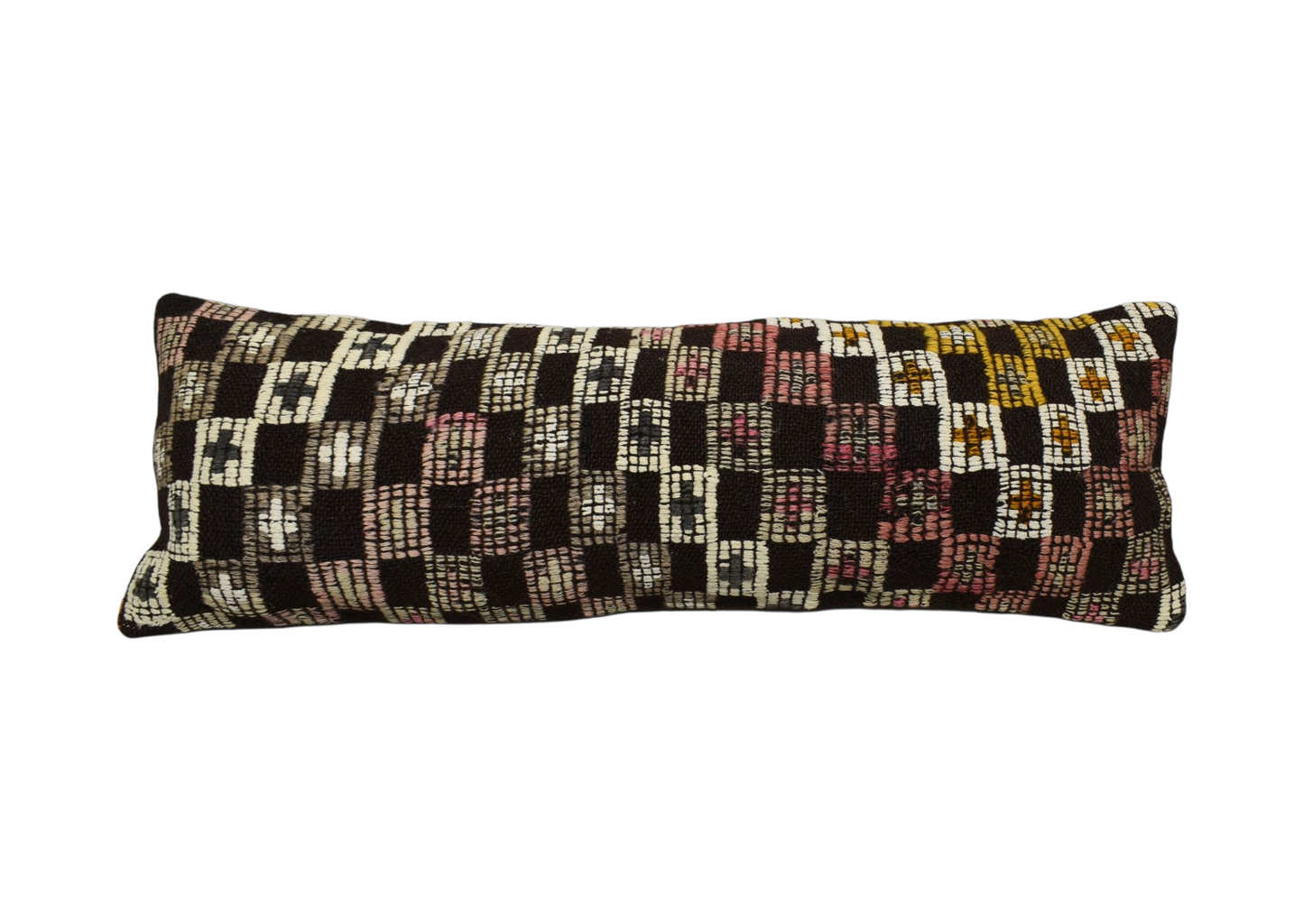 Kilim Antik El Dokuma Lumbar Kilim Kırlent Yastık Kılıfı 0341 - Yeni - Çok Renkli