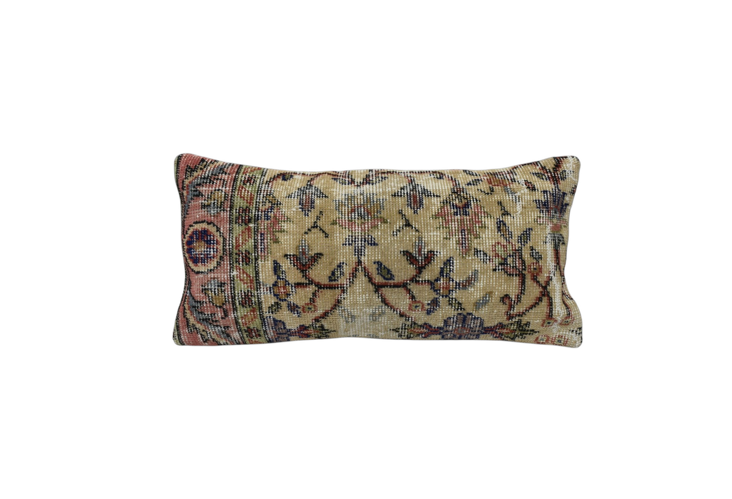 Kilim Antik El Dokuma Lumbar Halı Kırlent Yastık Kılıfı 0343 - Vintage - Çok Renkli