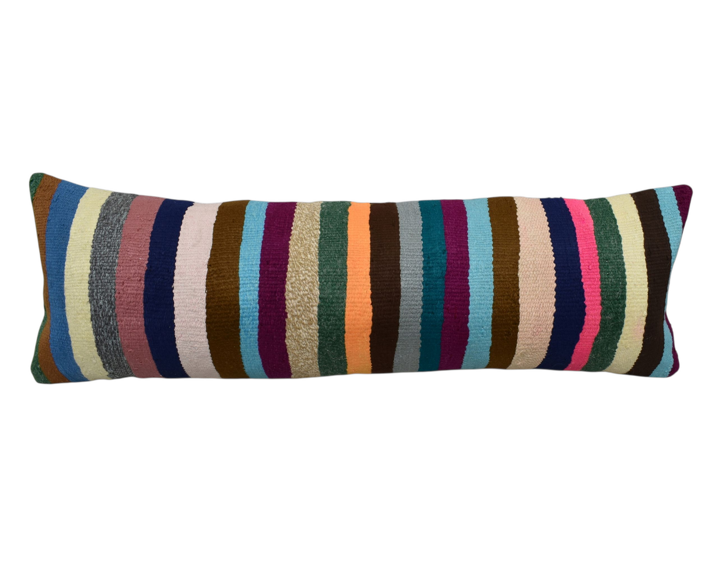 Kilim Antik El Dokuma Lumbar Kilim Kırlent Yastık Kılıfı 0344 - Yeni - Çok Renkli