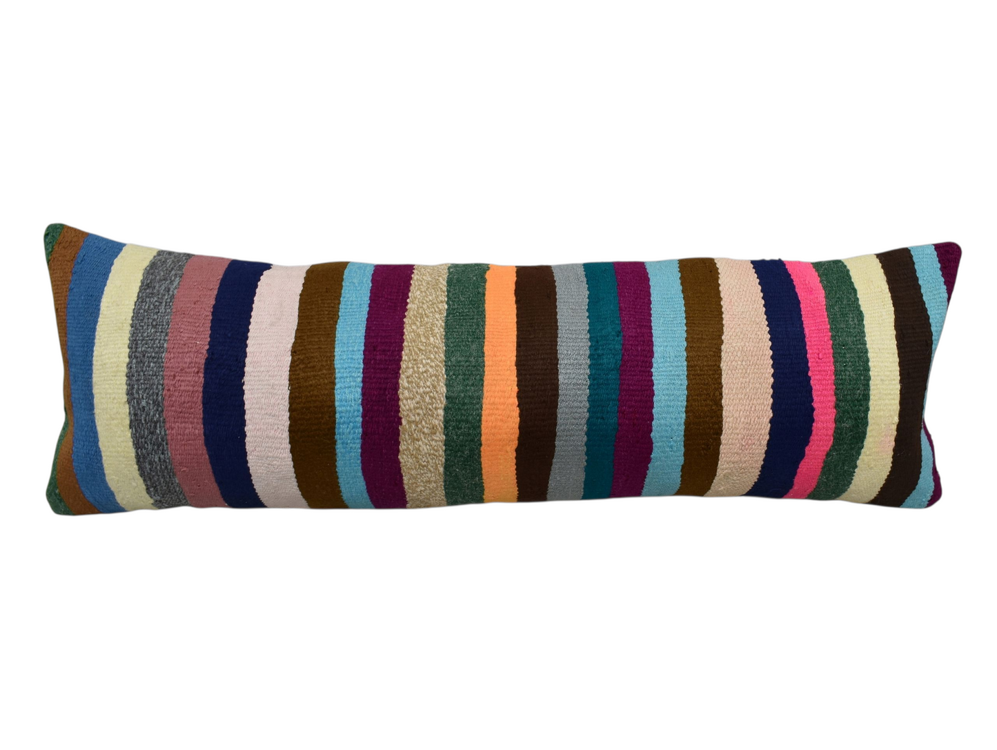 Kilim Antik El Dokuma Lumbar Kilim Kırlent Yastık Kılıfı 0344 - Yeni - Çok Renkli