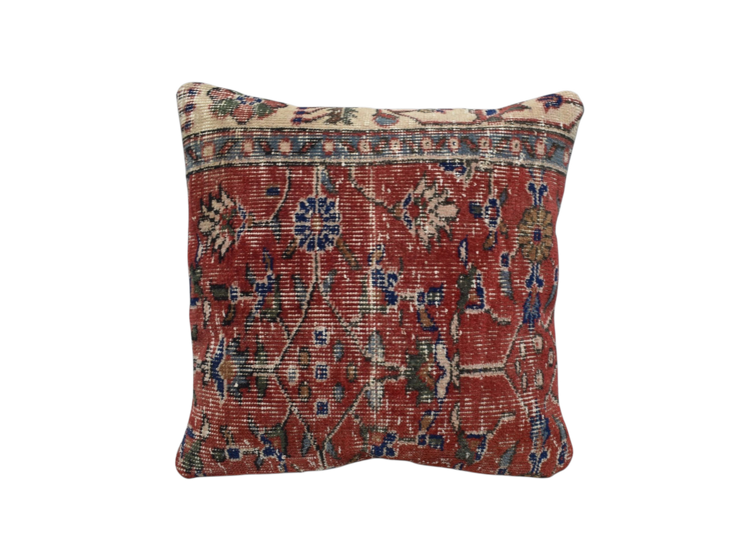 Kilim Antik El Dokuma Kilim Kırlent Yastık Kılıfı 0348 - Vintage - Çok Renkli