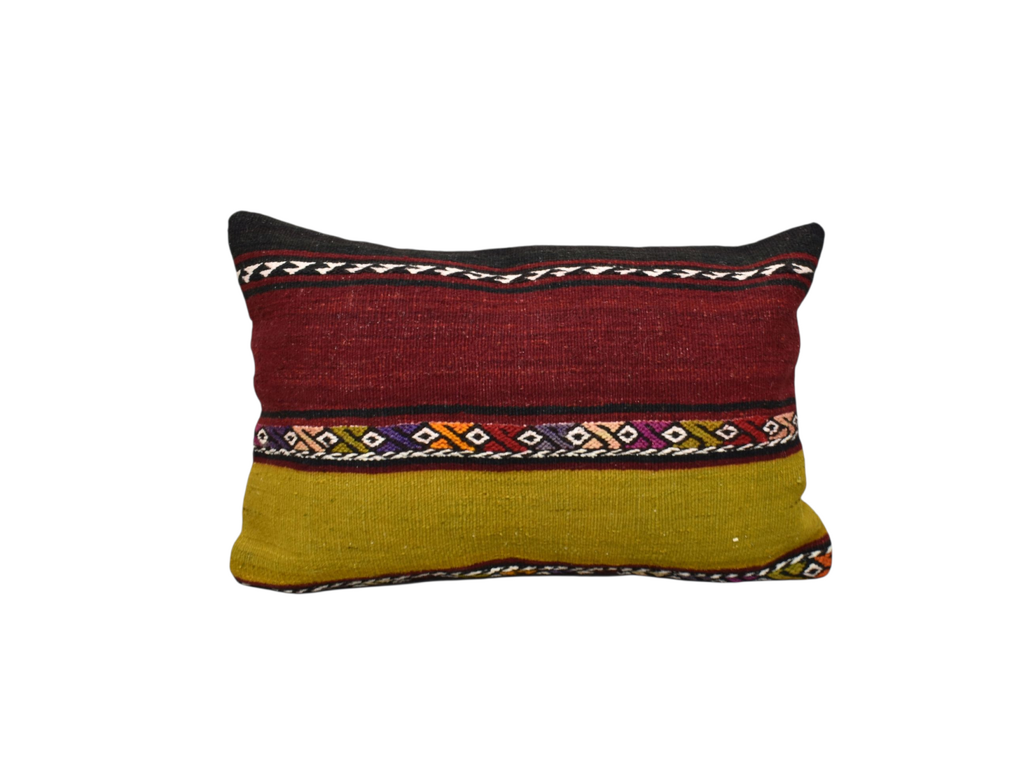 Kilim Antik El Dokuma Kilim Kırlent Yastık Kılıfı 0353 - Yeni - Çok Renkli