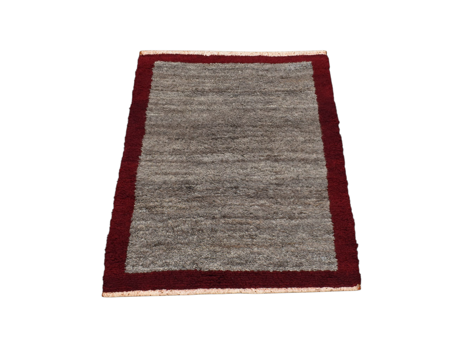 Kilim Antik Uzun Tüylü Shaggy Tülü Yün Halı 0374 - Yeni - Gri