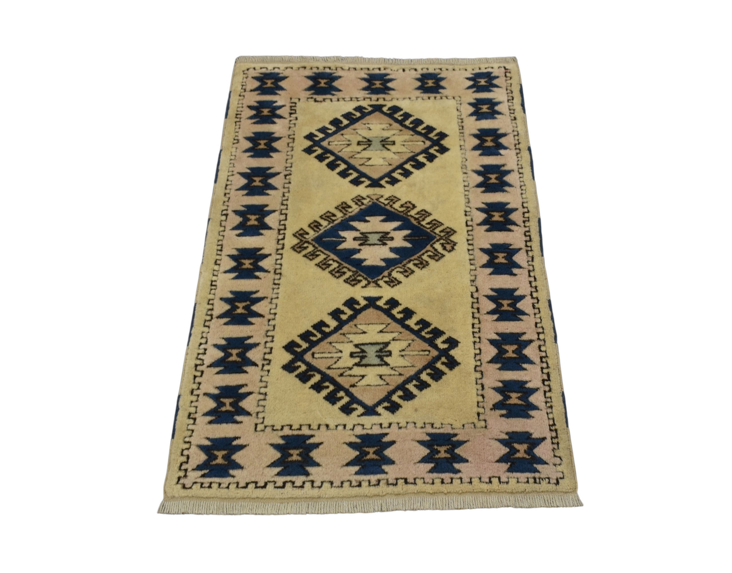 Kilim Antik El Dokuma İzmir Antik Yörük Yün Halı 0384 - Yeni - Çok Renkli
