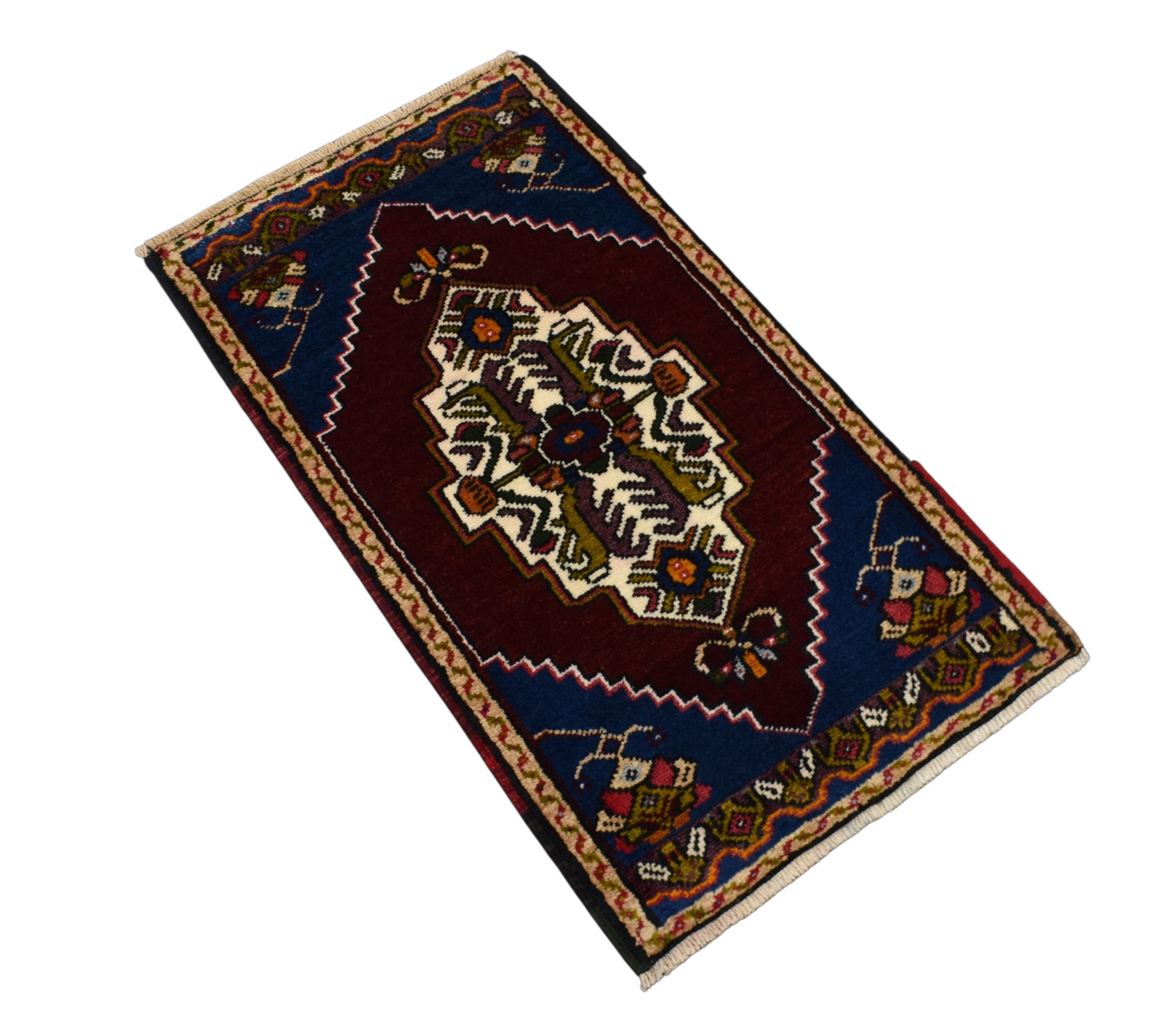 Kilim Antik El Dokuma Aksaray Taşpınar Yün Halı 0407 - Yeni - Çok Renkli
