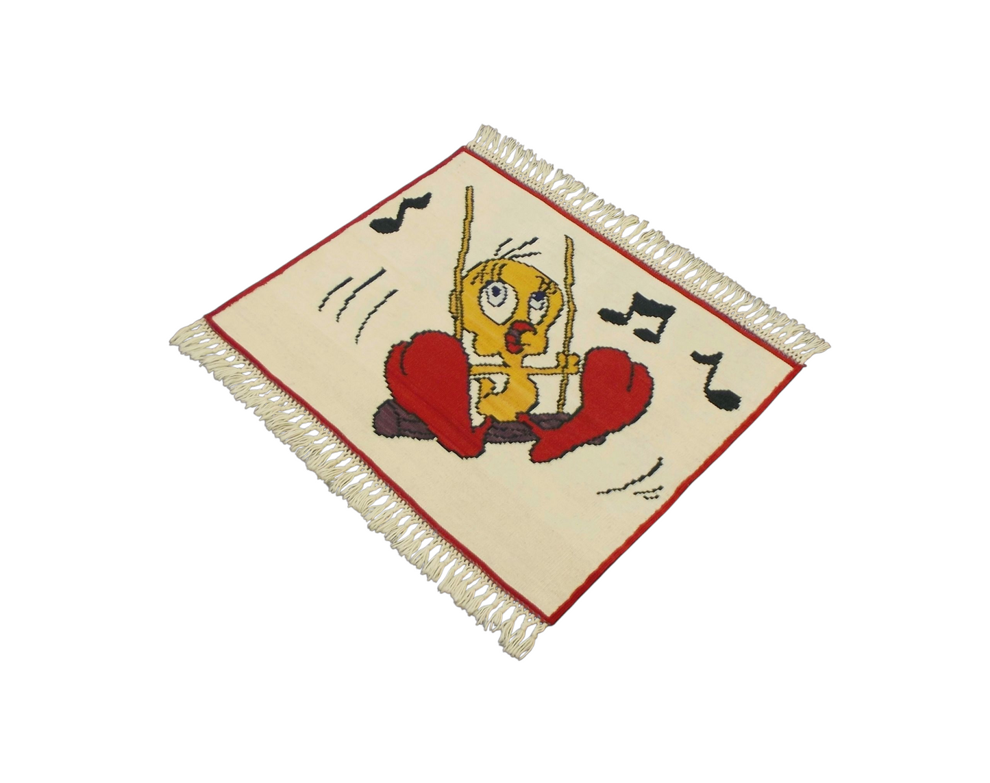 Kilim Antik El Dokuma Tweety Yün Kilim 0479 - Yeni - Çok Renkli