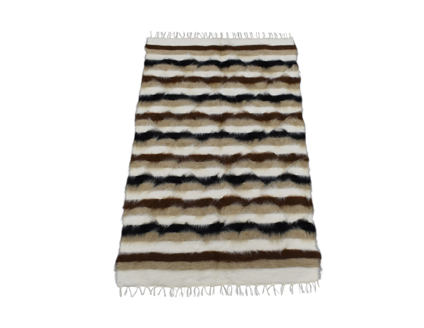 Kilim Antik El Dokuma Tiftik Yün Siirt Battaniyesi Kilim 0481 - Yeni - Çok Renkli