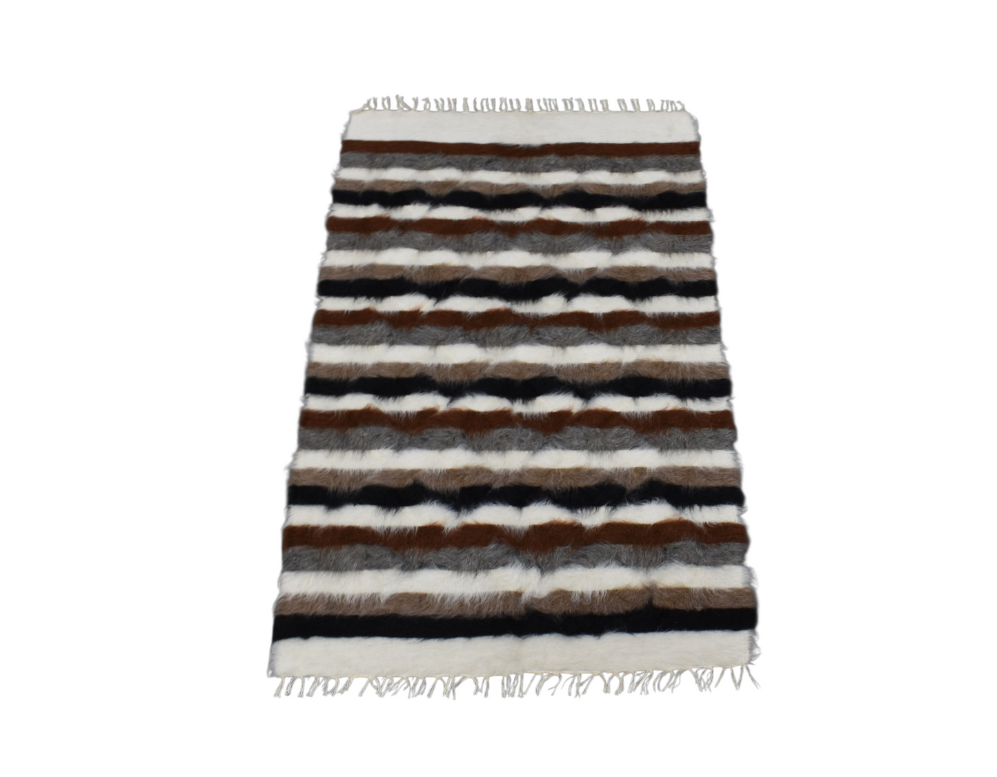 Kilim Antik El Dokuma Tiftik Yün Siirt Battaniyesi Kilim 0487 - Yeni - Çok Renkli