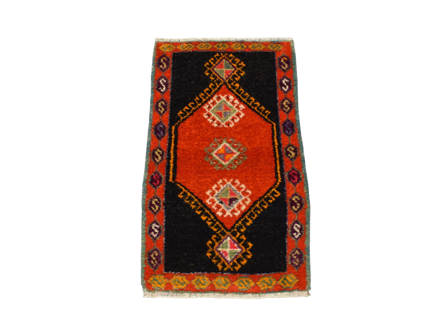 Kilim Antik El Dokuma Kars Kağızman Yün Halı 0490 - Antika - Çok Renkli