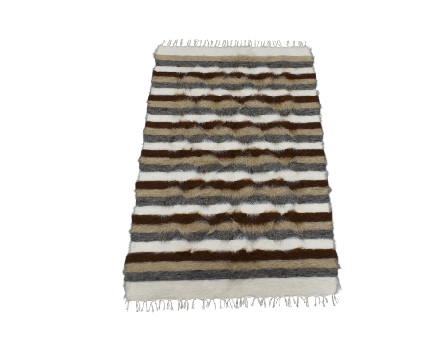 Kilim Antik El Dokuma Tiftik Yün Siirt Battaniyesi Kilim 0505 - Yeni - Çok Renkli