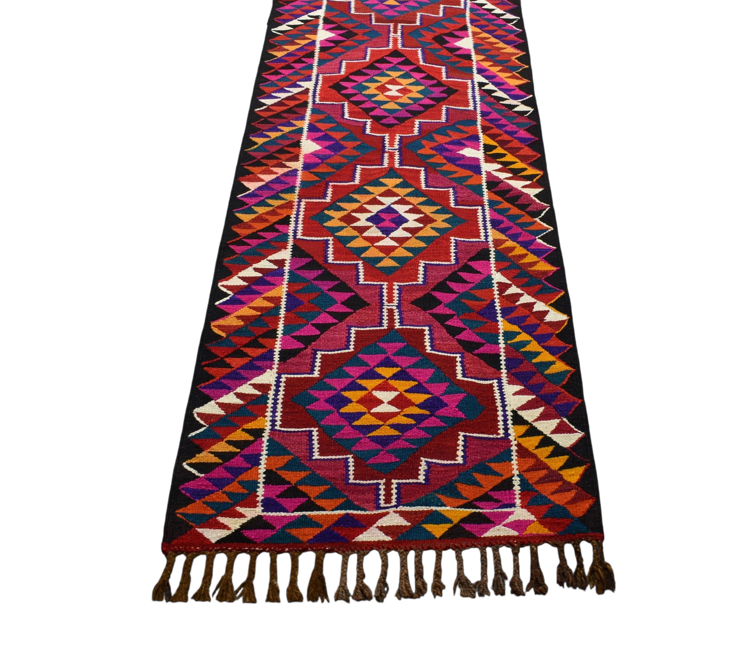Kilim Antik El Dokuma Herki Yolluk Yün Kilim 0517 - Yeni - Çok Renkli
