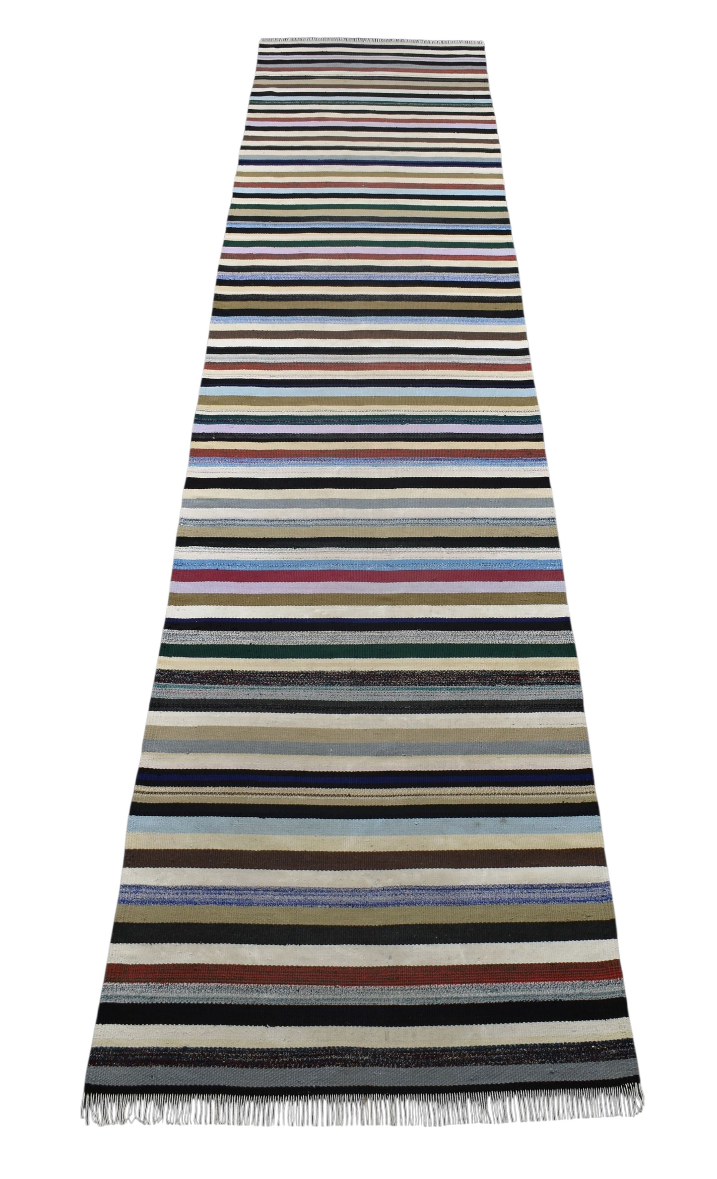 Kilim Antik El Dokuma Bukleli Yörük Yolluk Kilim 0535 - Yeni - Çok Renkli