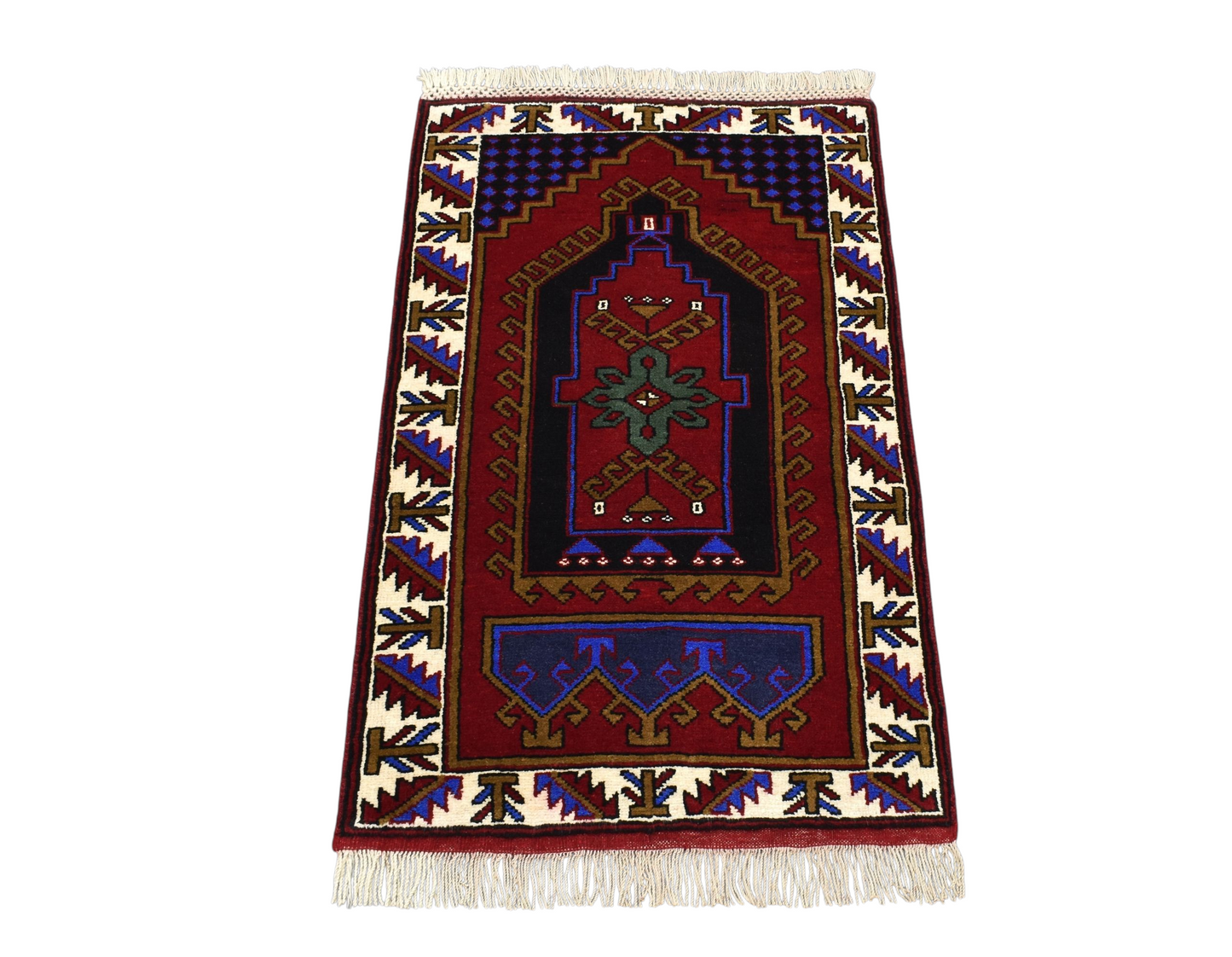 Kilim Antik El Dokuma Seccade Namazlık Malatya Yün Halı 0538 - Yeni - Çok Renkli