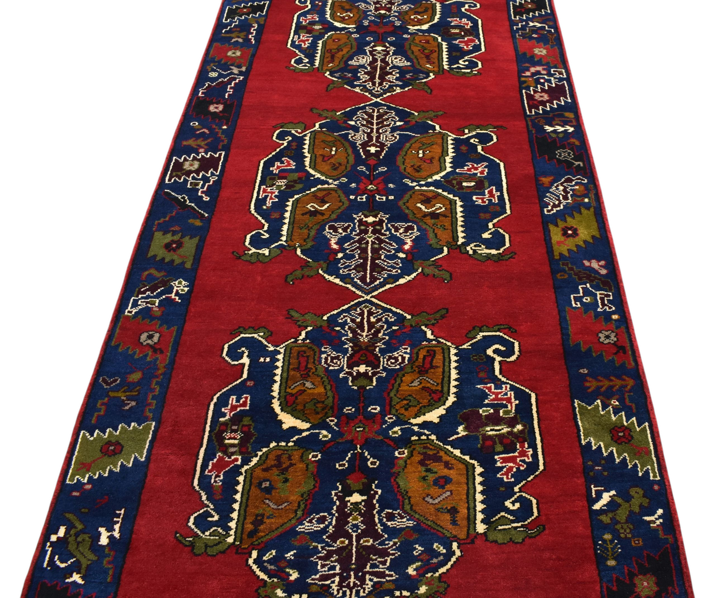 Kilim Antik El Dokuma Konya Karapınar Yün Halı 0568 - Yeni - Kırmızı