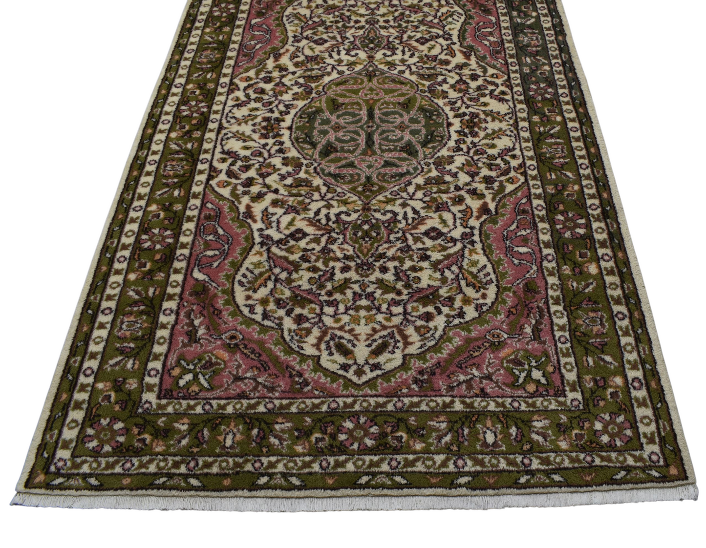 Kilim Antik El Dokuma Göbekli Dallı Çiçekli Uşak Yün Salon Halısı 0618 - Yeni - Çok Renkli