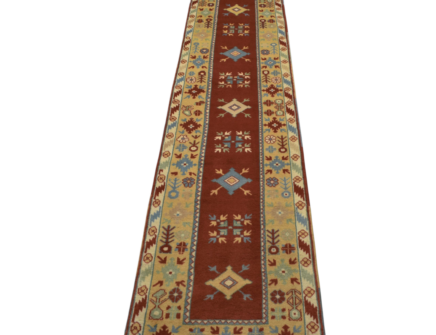 Kilim Antik El Dokuma Çiçekli Bozalan Milas Yolluk Yün Halı 0623 - Yeni - Çok Renkli