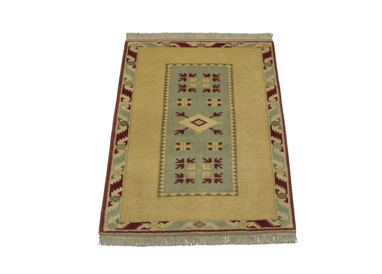 Kilim Antik El Dokuma Milas Yün Halı 0630 - Yeni - Çok Renkli