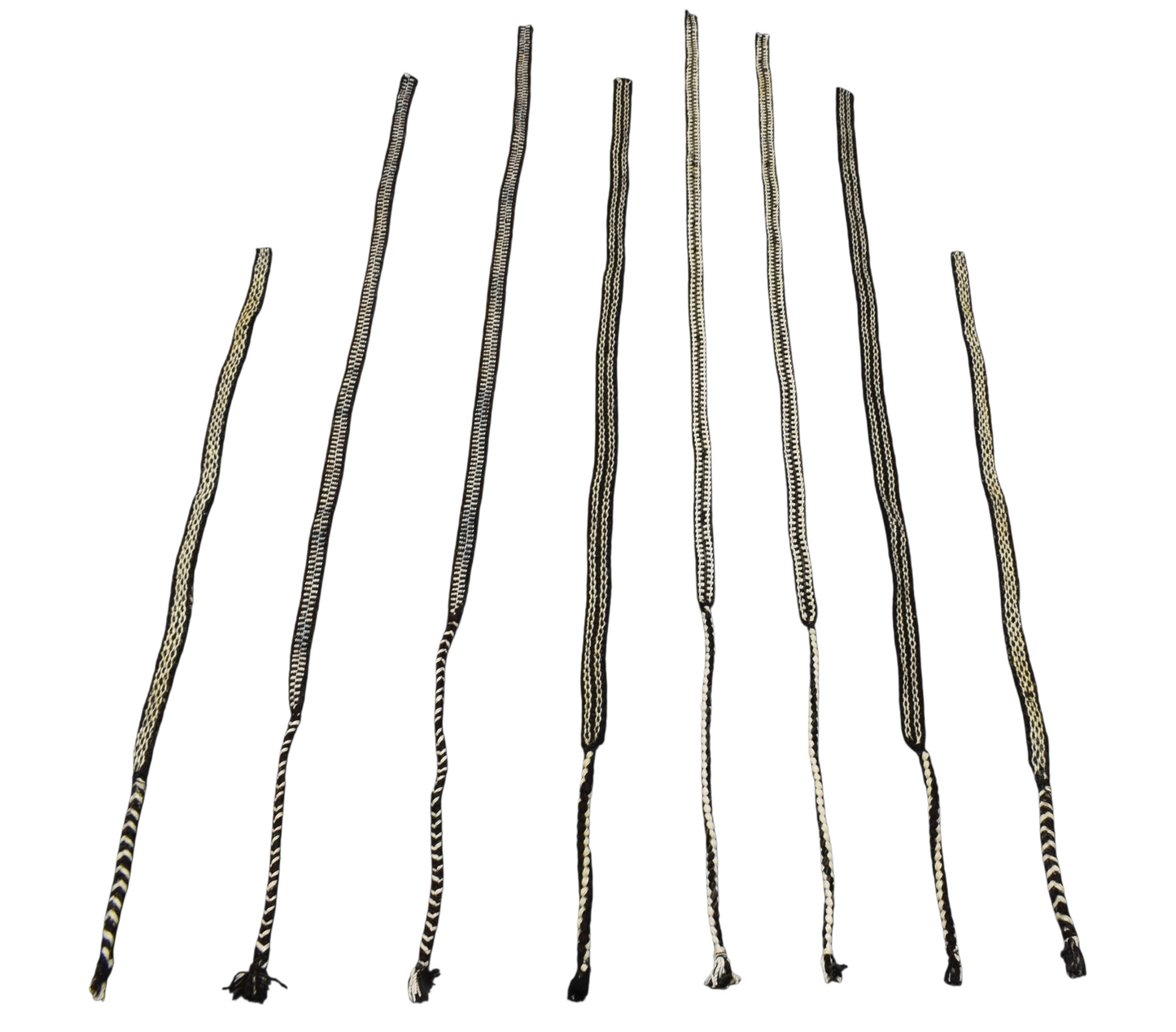 Kilim Antik El Dokuma 8 Adet Yolluk Kuşaklı Yün Kilim 0639 - Yeni - Çok Renkli