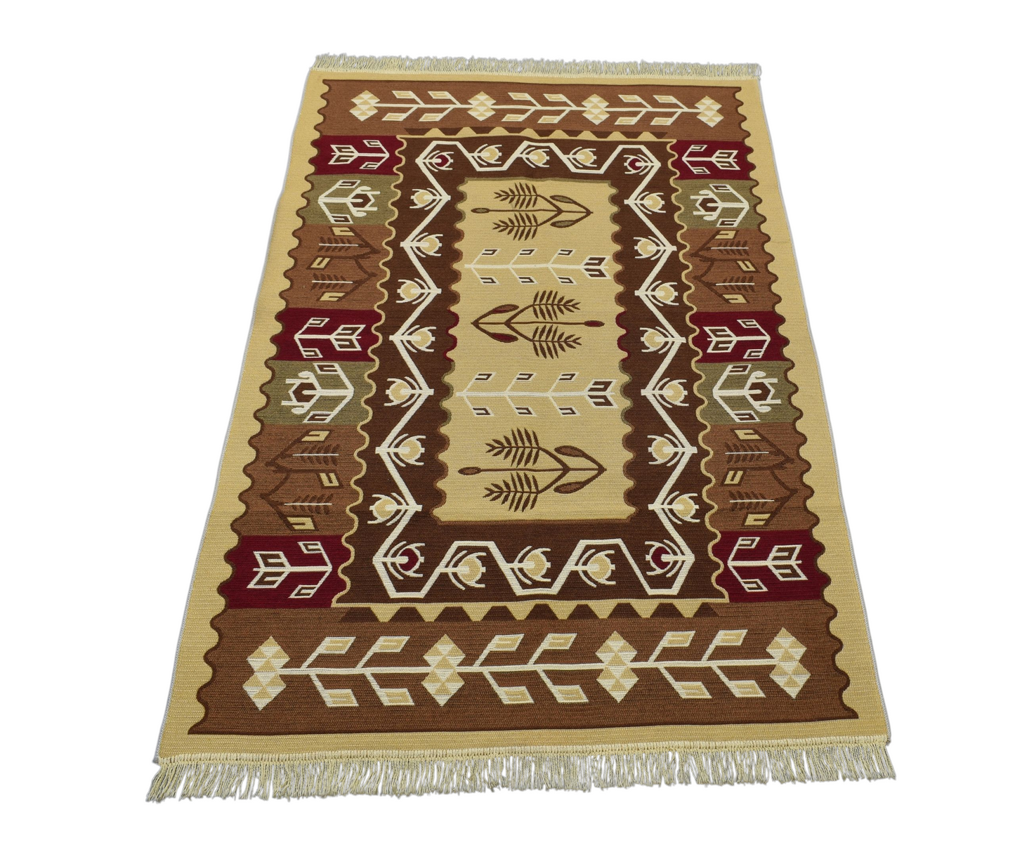 Kilim Antik Çift Yüzlü Makine Kilim 0663 - Yeni - Çok Renkli