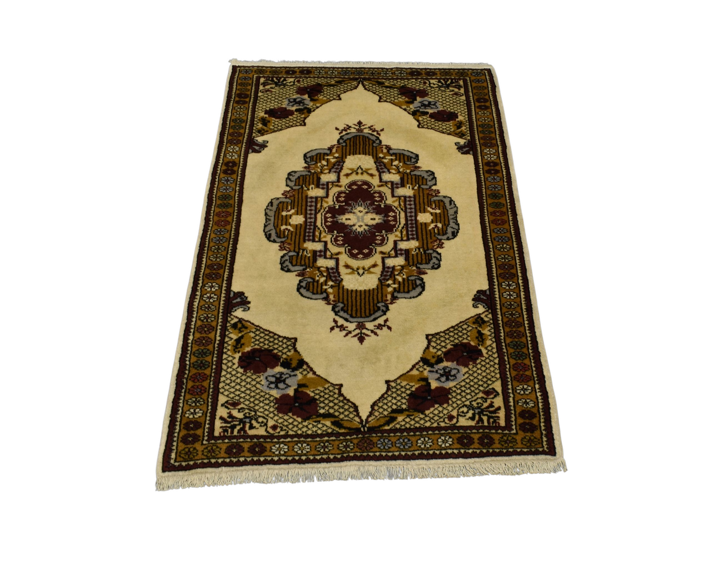 Kilim Antik El Dokuma Karacahisar Milas Muğla Yün Halı 0686 - Antika - Çok Renkli