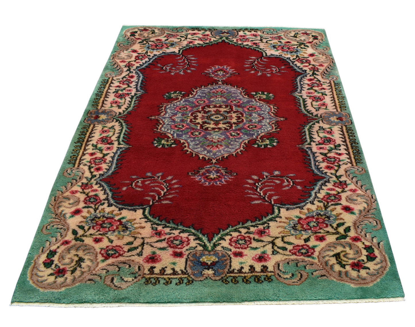 Kilim Antik El Dokuma İzmir Foça Yün Salon Halısı 0698 - Yeni - Çok Renkli